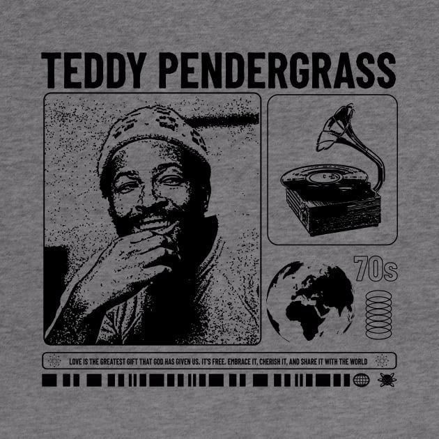 The icon of the 70s - teddy pendergrass by BrutalGrafix Studio